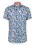 A Fish Named Fred S/S Leafs Casual Shirt Blue/Orange